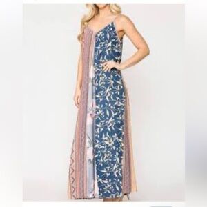 Gigio boho patchwork maxi dress